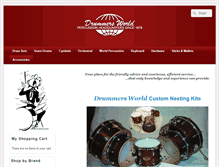 Tablet Screenshot of drummersworld.com